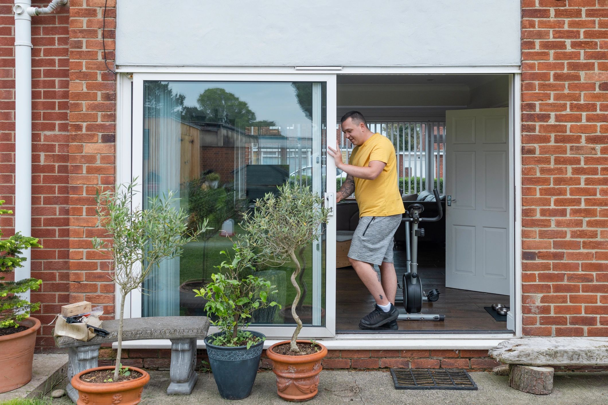 Satisfied homeowner indoors